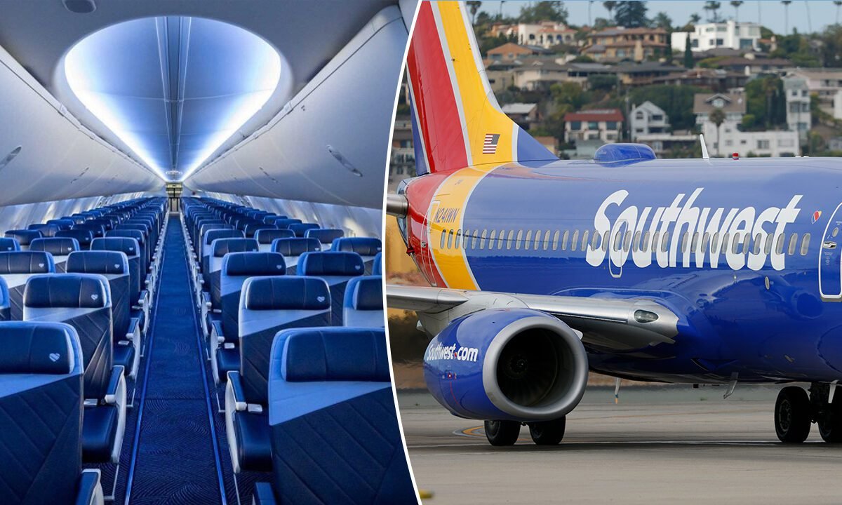 Southwest Airlines reveals redesigned cabin, new seats in shift to ‘elevated’ flying experience