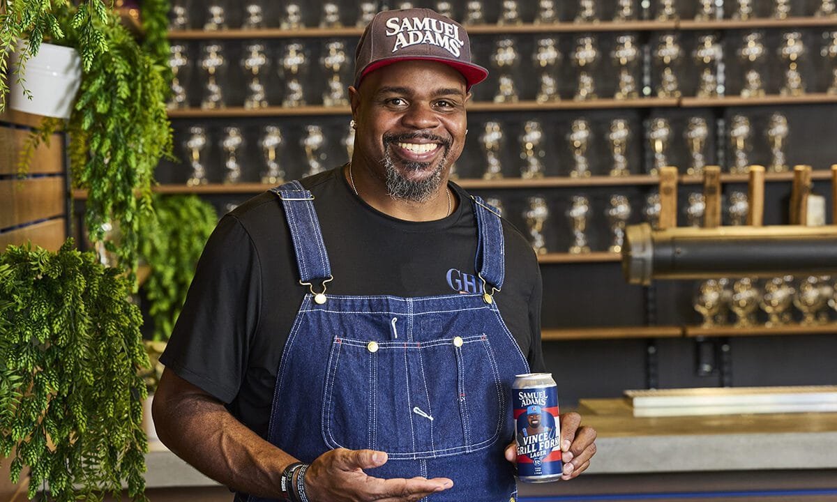 Patriots legend Vince Wilfork teams up with Samuel Adams for grilling-themed beer launch