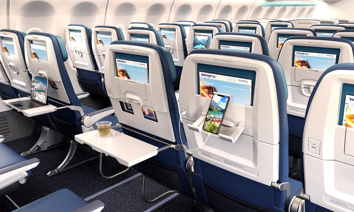 WestJet reverses cramped seating layout after viral videos show passengers’ knees pressed against seats