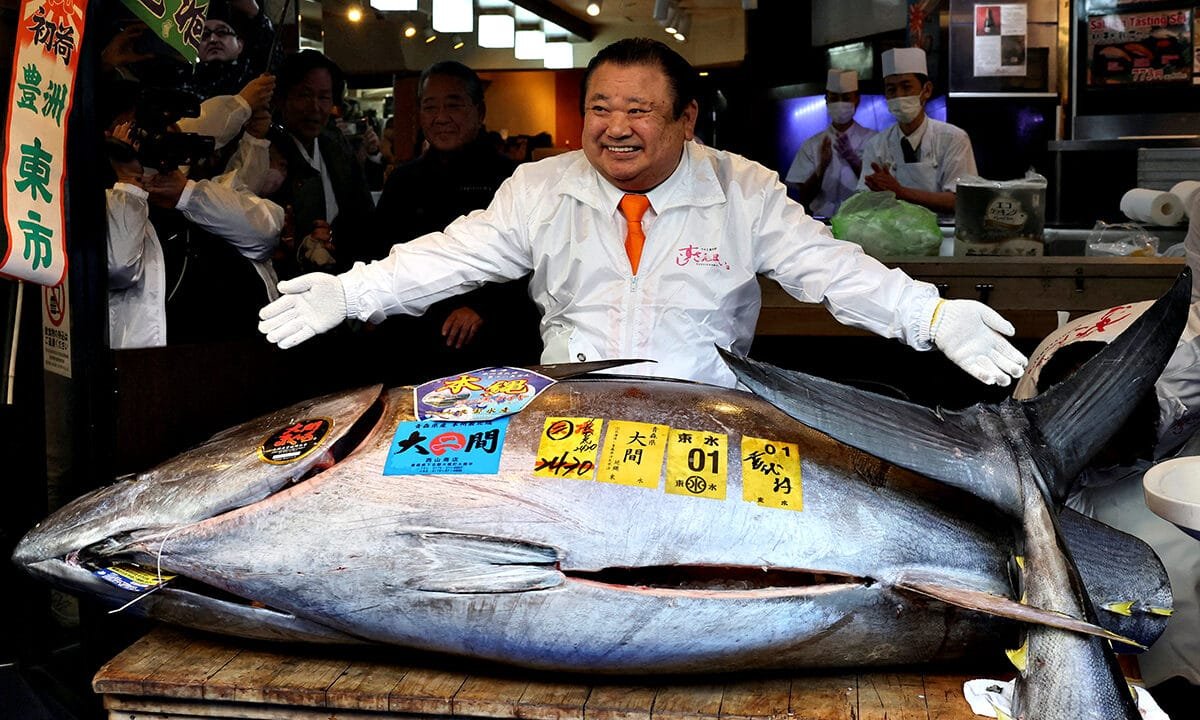 Sushi chain owner pays $3.2M for massive bluefin tuna