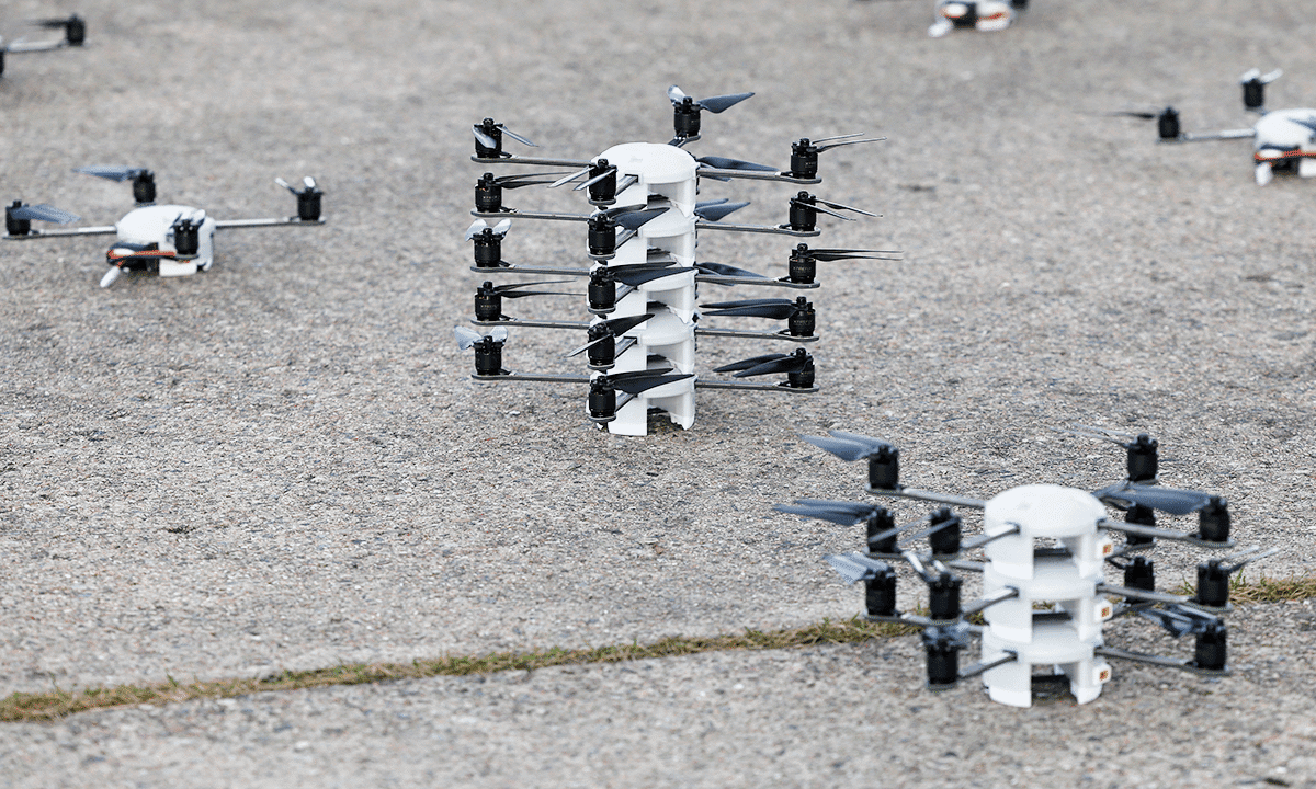 American drone company challenges Chinese dominance while preparing troops for swarm attacks