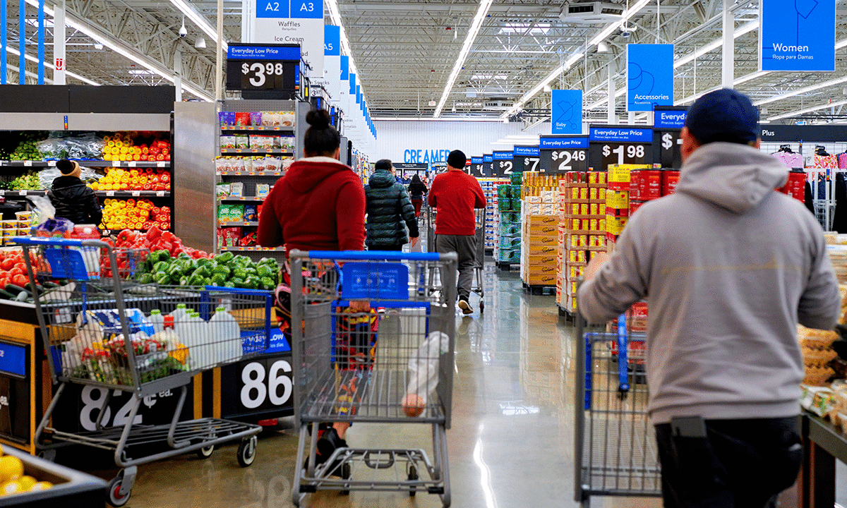 Walmart customers seeking value drive sales higher
