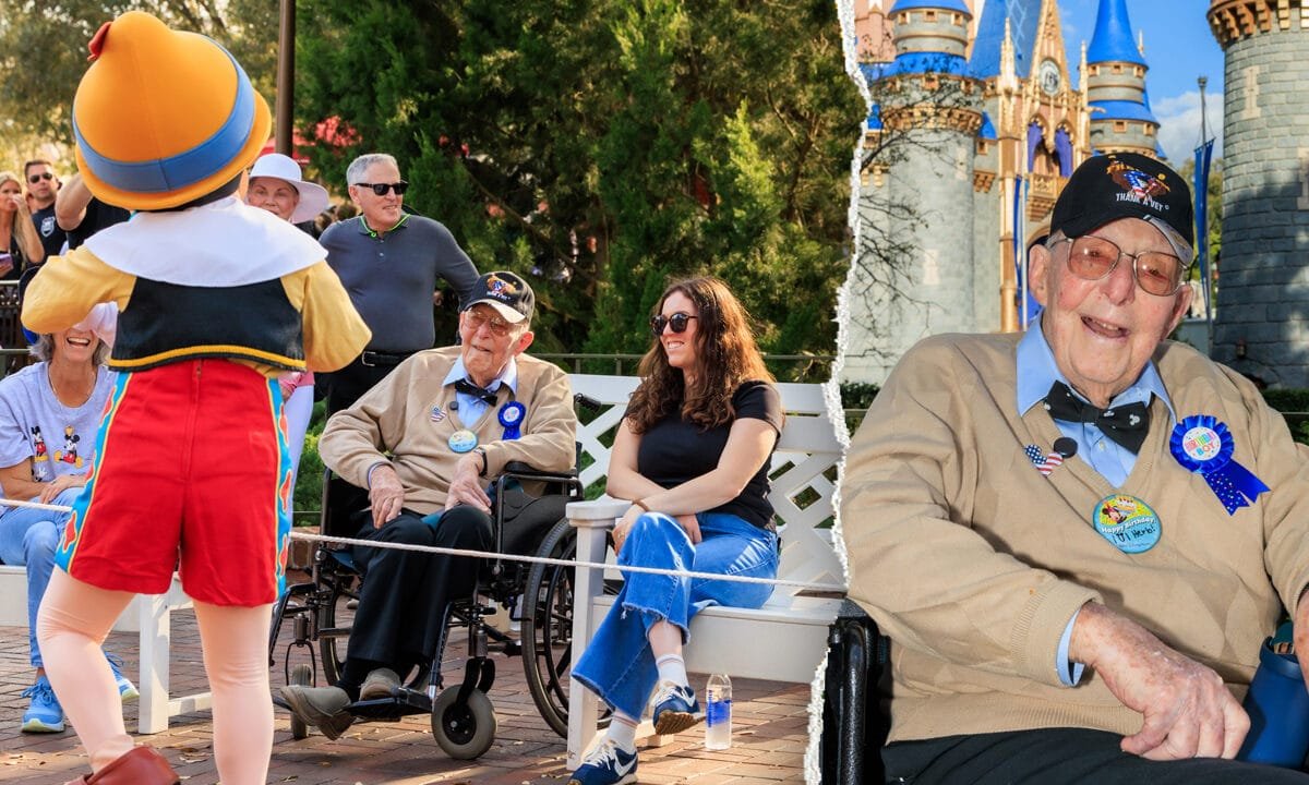 Disney World honors World War II veteran’s birthday with moving flag retreat ceremony