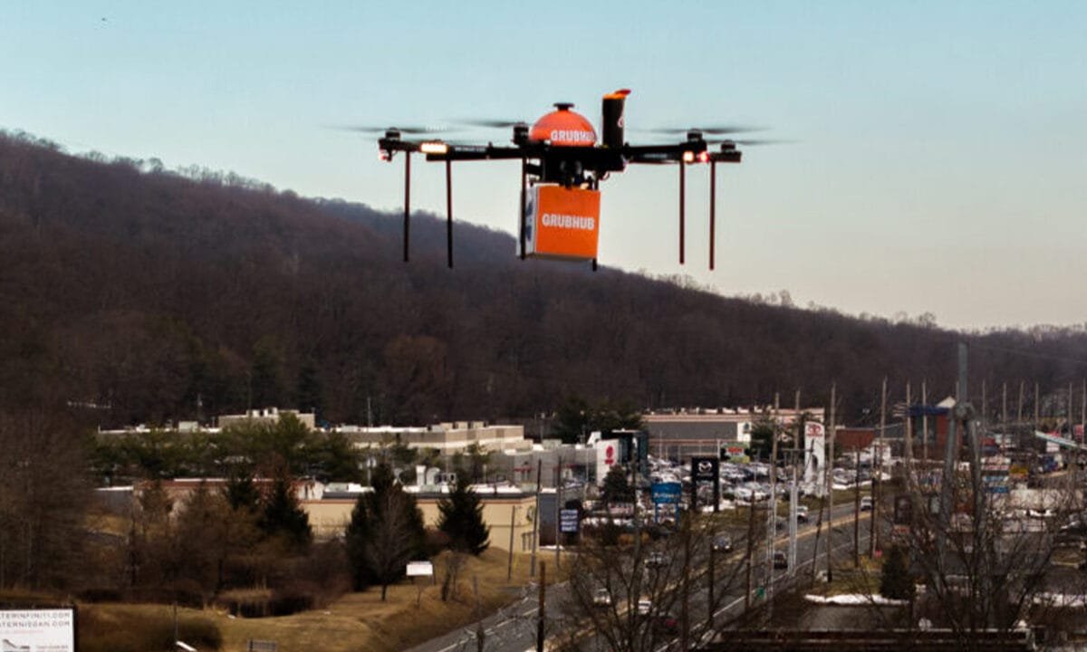 Grubhub launches first-ever commercial drone food delivery service in New Jersey