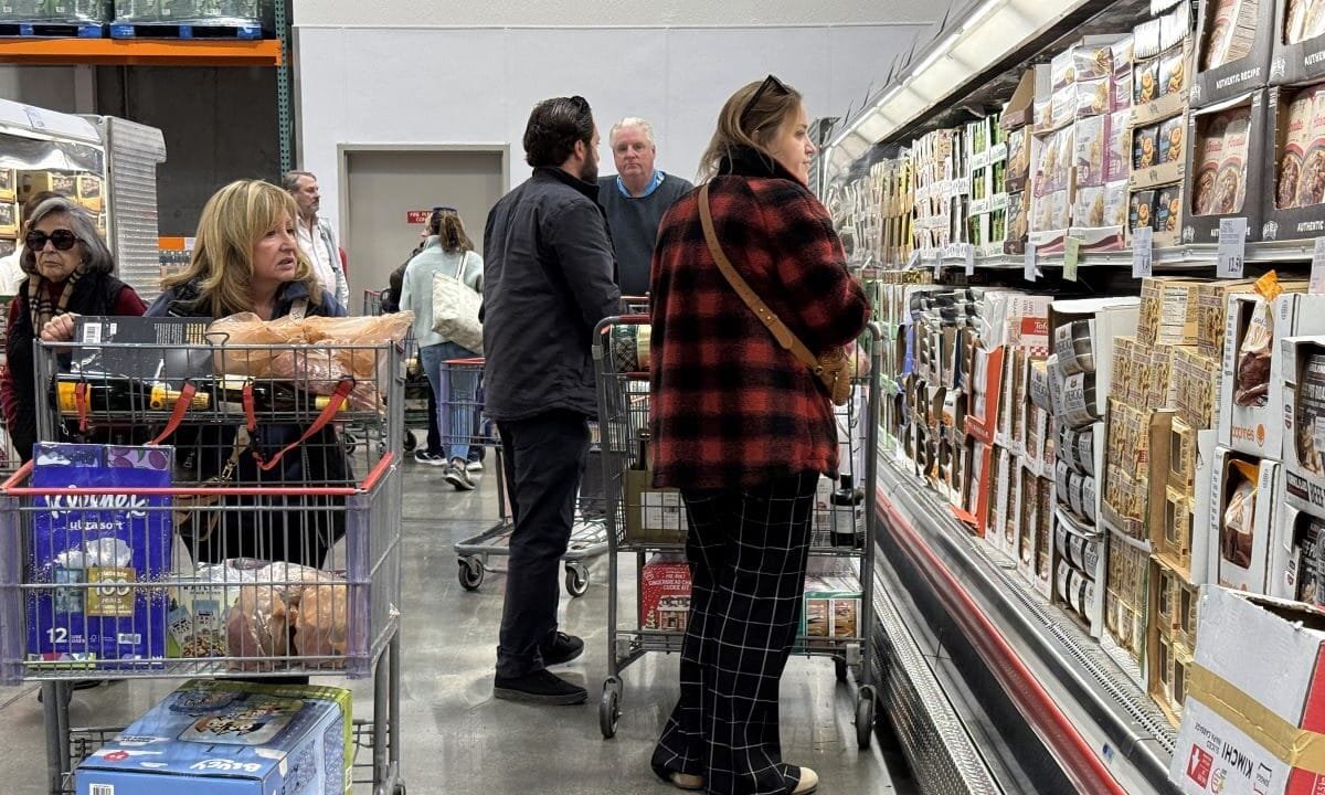 Inflation held steady in February and remained above the Fed’s target