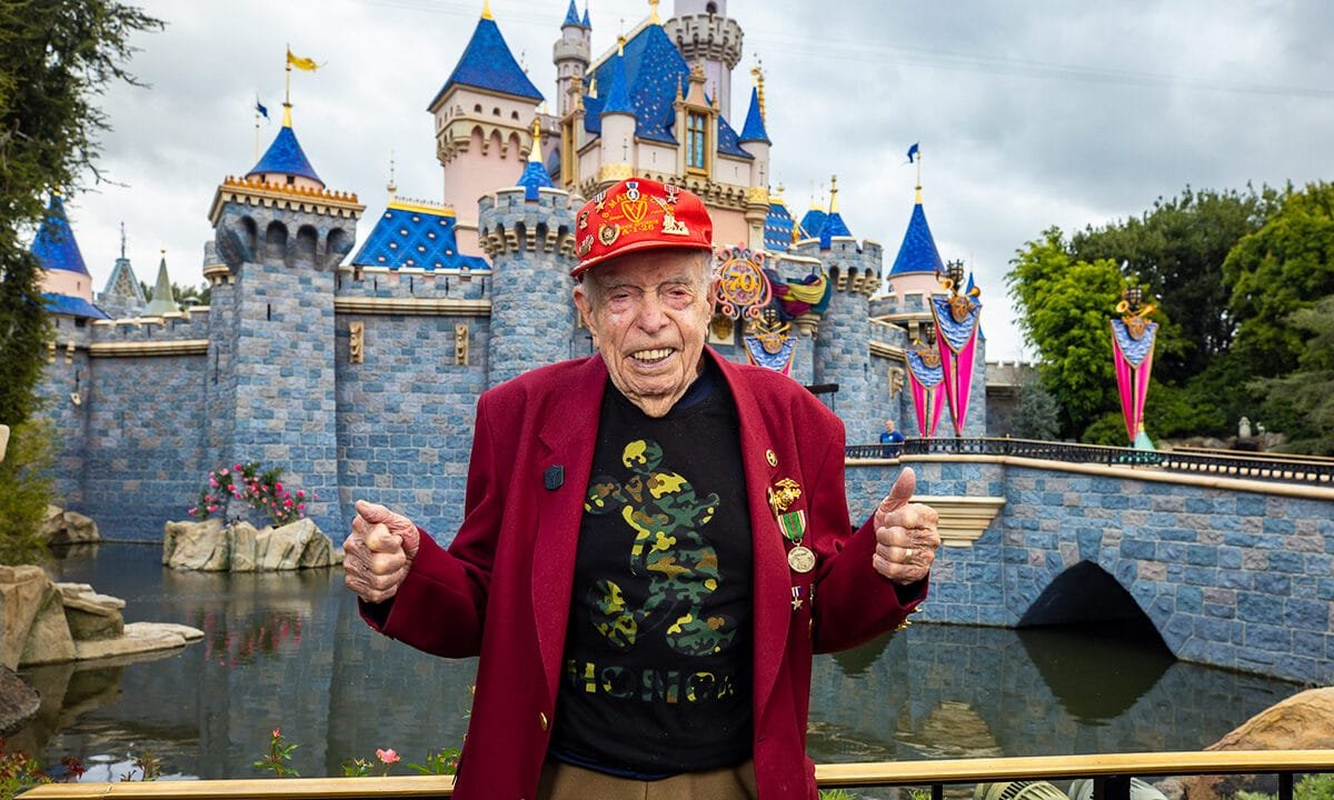 ‘I thought the war was over:’ 100-year-old Iwo Jima veteran honored decades later at Disneyland