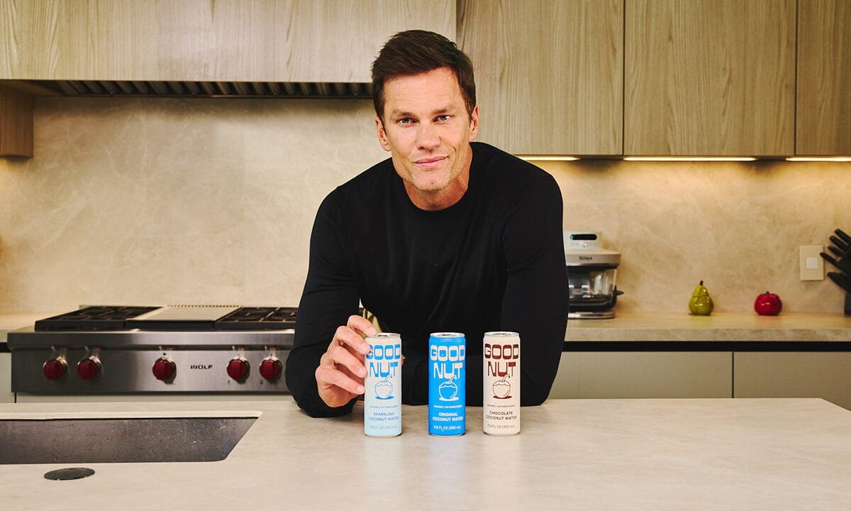 Tom Brady launches Good Nut coconut water line with Gopuff in market expected to reach $11B by 2030